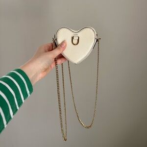 Fossil mini heart crossbody bag
